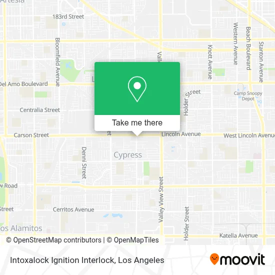 Intoxalock Ignition Interlock map