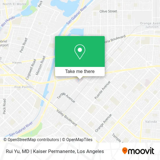 Rui Yu, MD | Kaiser Permanente map