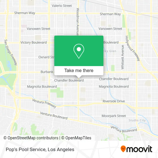 Pop's Pool Service map