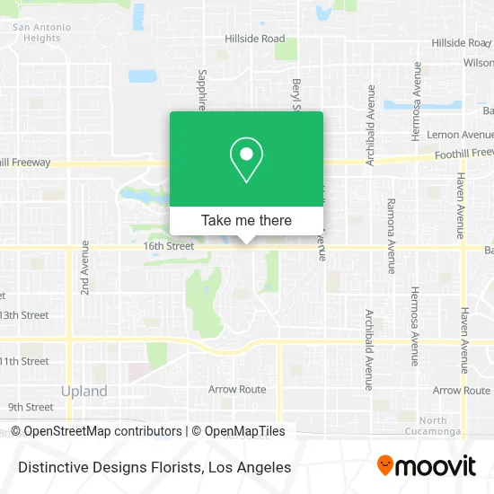 Distinctive Designs Florists map