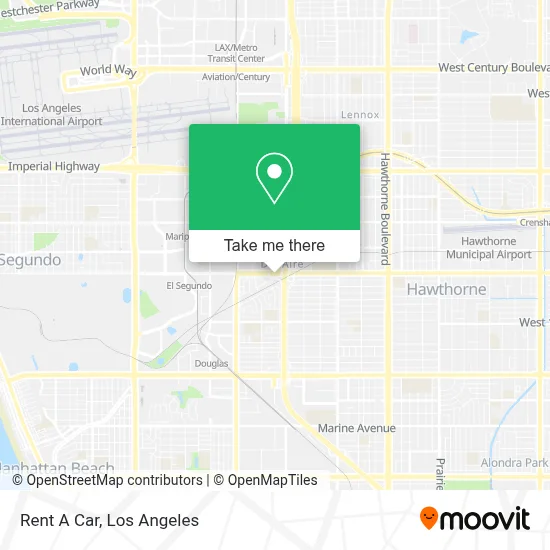 Rent A Car map
