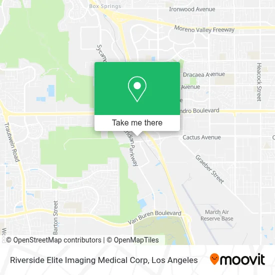 Riverside Elite Imaging Medical Corp map
