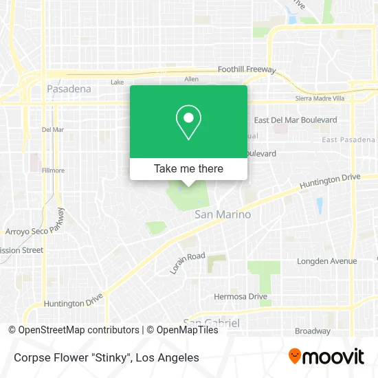 Corpse Flower "Stinky" map