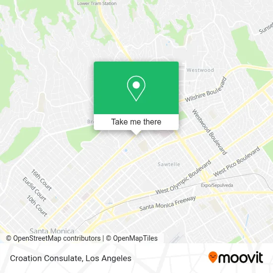 Croation Consulate map