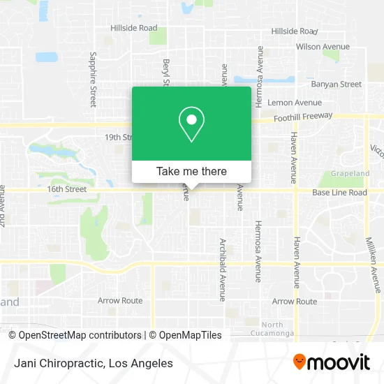 Jani Chiropractic map