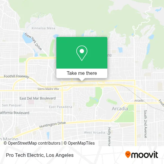 Pro Tech Electric map