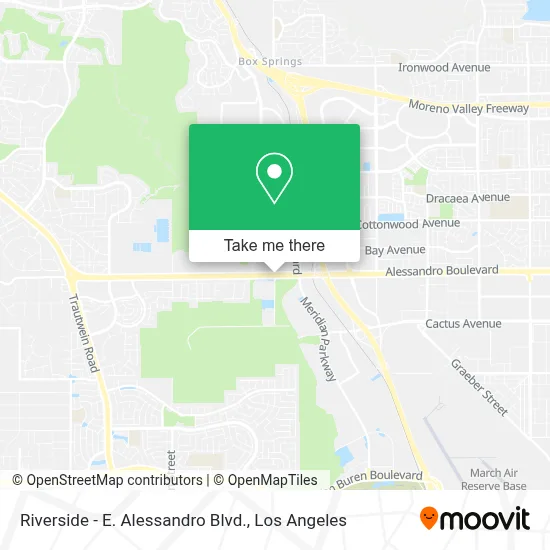 Riverside - E. Alessandro Blvd. map