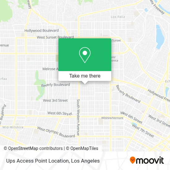 Ups Access Point Location map