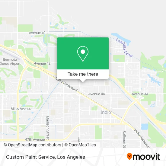 Custom Paint Service map