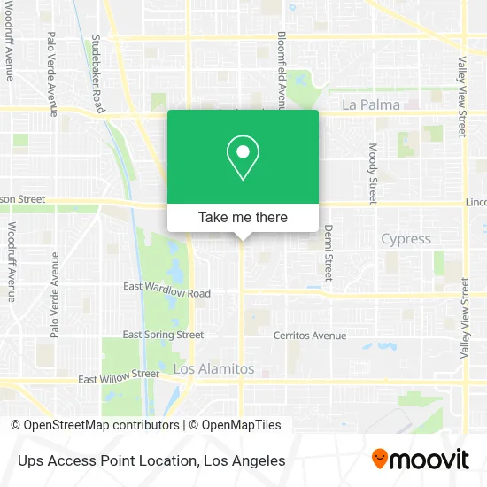 Ups Access Point Location map