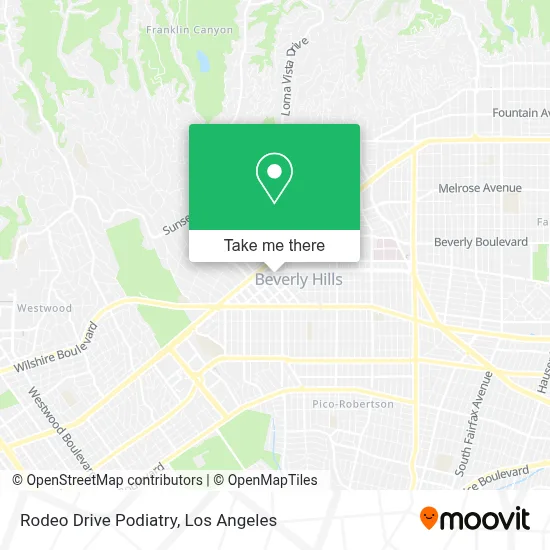 Rodeo Drive Podiatry map