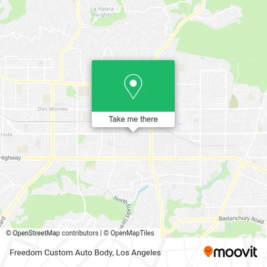 Freedom Custom Auto Body map