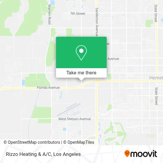 Rizzo Heating & A/C map