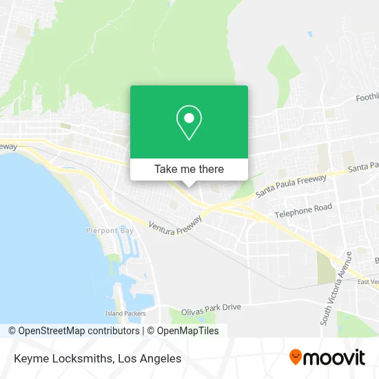 Keyme Locksmiths map