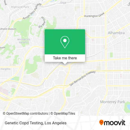 Genetic Copd Testing map