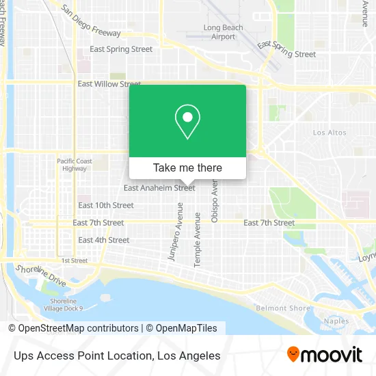 Ups Access Point Location map