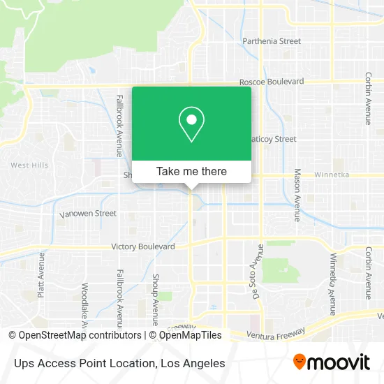 Ups Access Point Location map