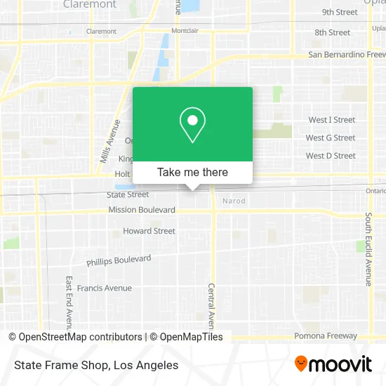 State Frame Shop map