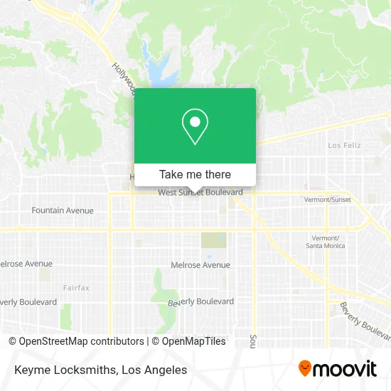 Keyme Locksmiths map