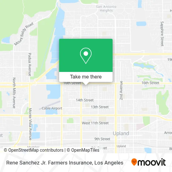 Rene Sanchez Jr. Farmers Insurance map