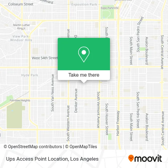 Ups Access Point Location map