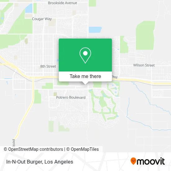 In-N-Out Burger map