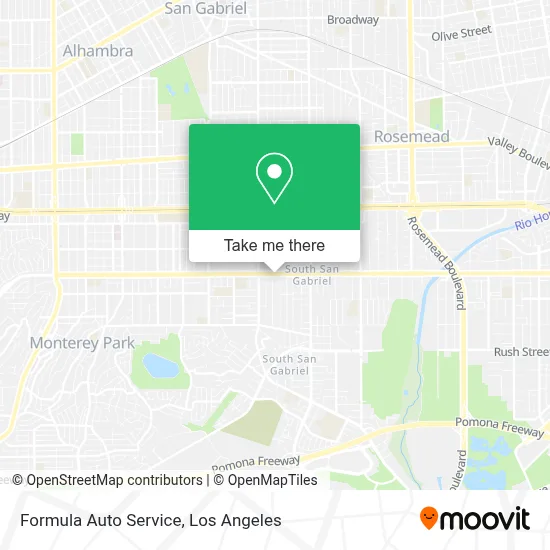 Formula Auto Service map
