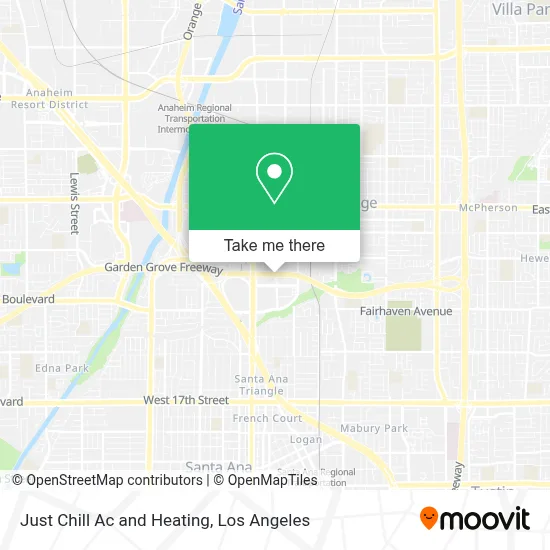 Just Chill Ac and Heating map