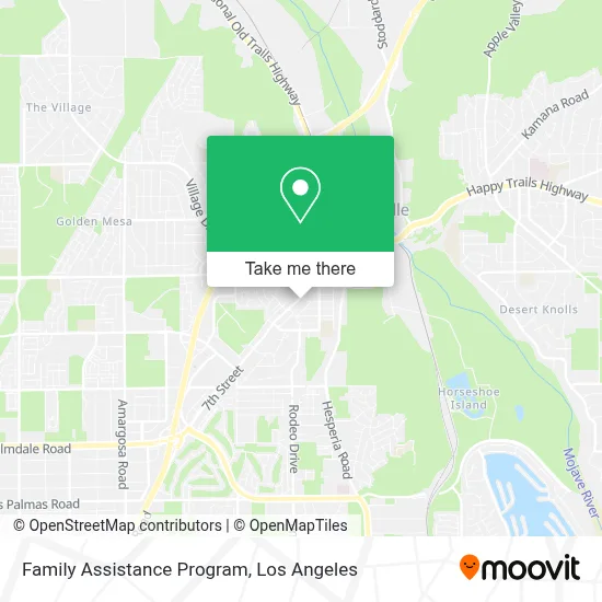 Family Assistance Program map
