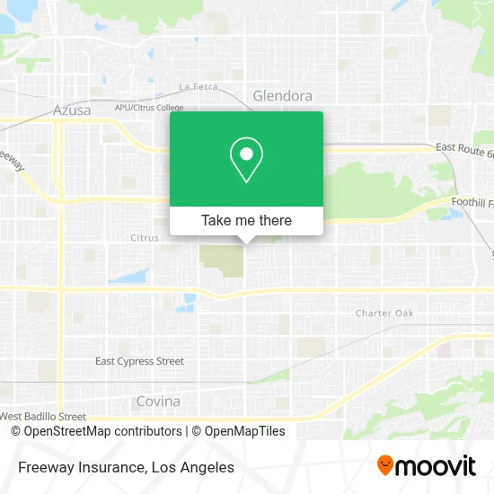 Freeway Insurance map