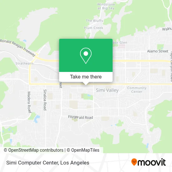 Simi Computer Center map