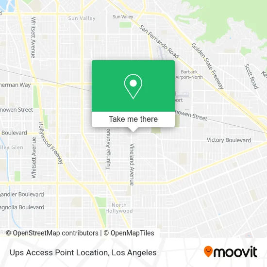 Ups Access Point Location map