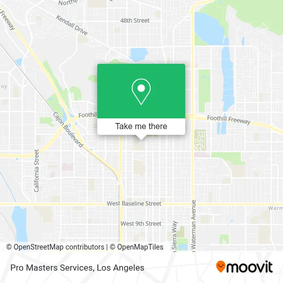 Pro Masters Services map