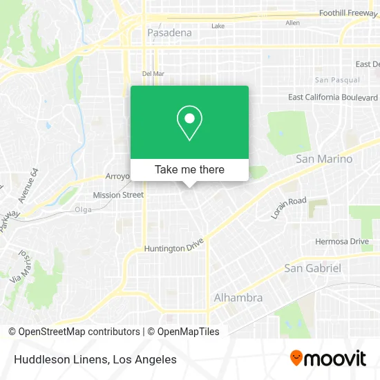 Huddleson Linens map