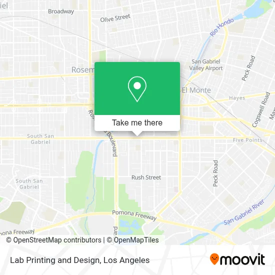 Lab Printing and Design map