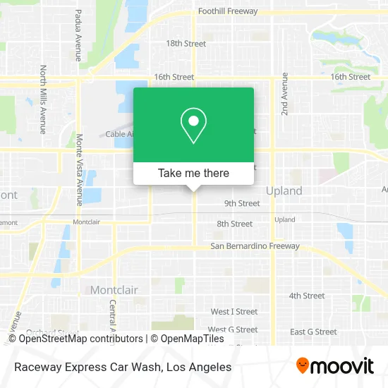 Raceway Express Car Wash map