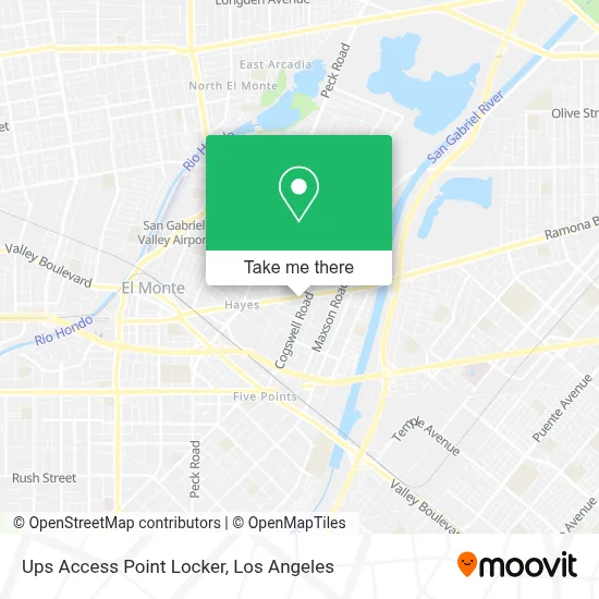 Ups Access Point Locker map