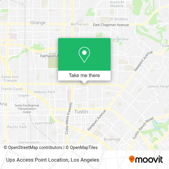 Ups Access Point Location map