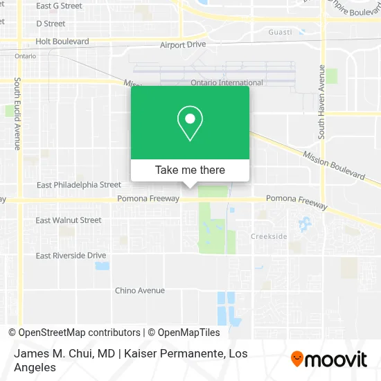 James M. Chui, MD | Kaiser Permanente map