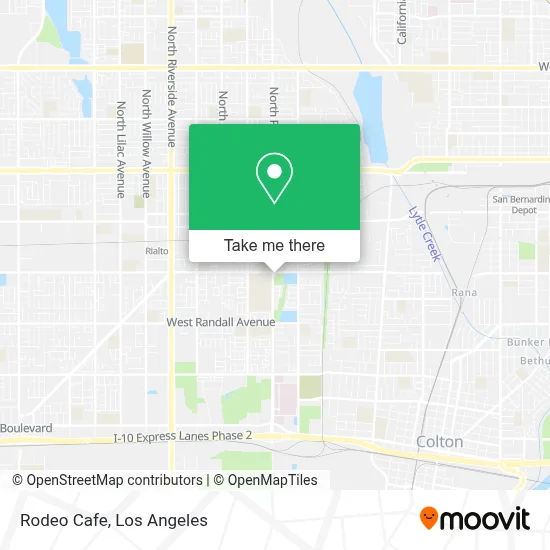 Rodeo Cafe map