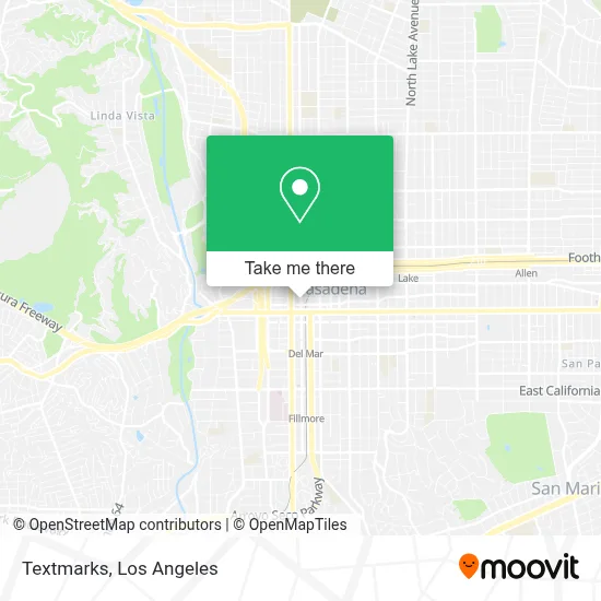 Textmarks map