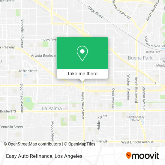 Easy Auto Refinance map