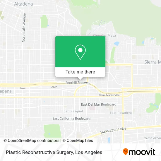 Plastic Reconstructive Surgery map