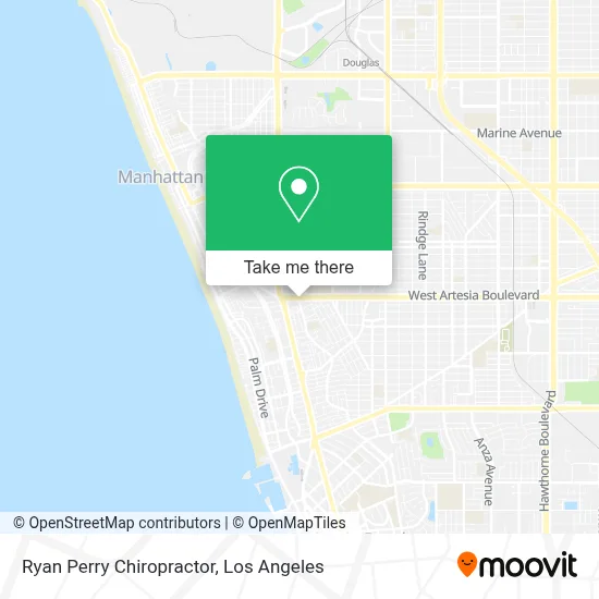 Ryan Perry Chiropractor map