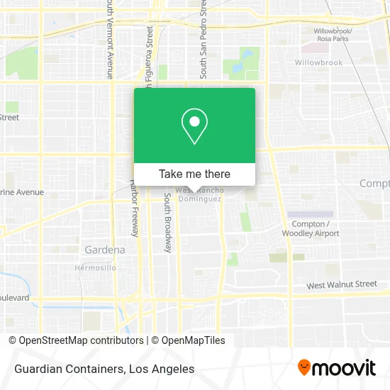 Guardian Containers map