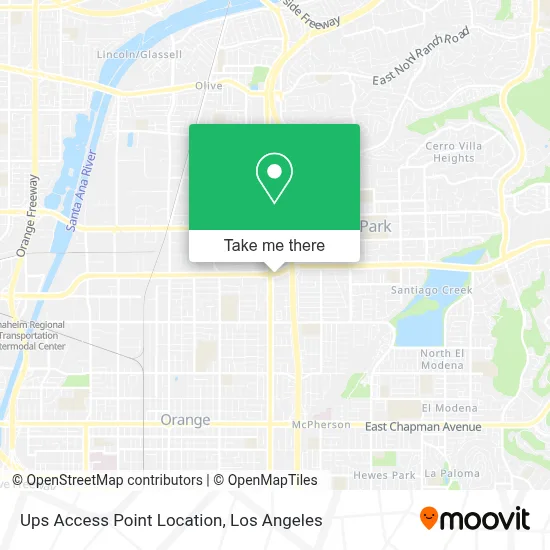 Ups Access Point Location map