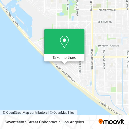 Seventeenth Street Chiropractic map