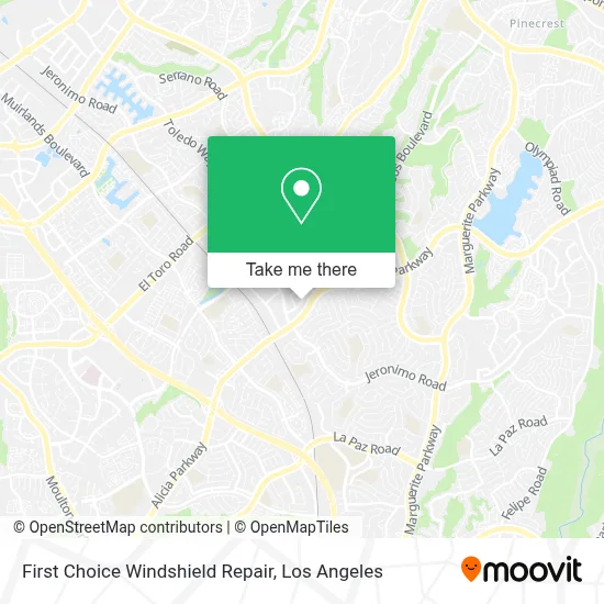 First Choice Windshield Repair map