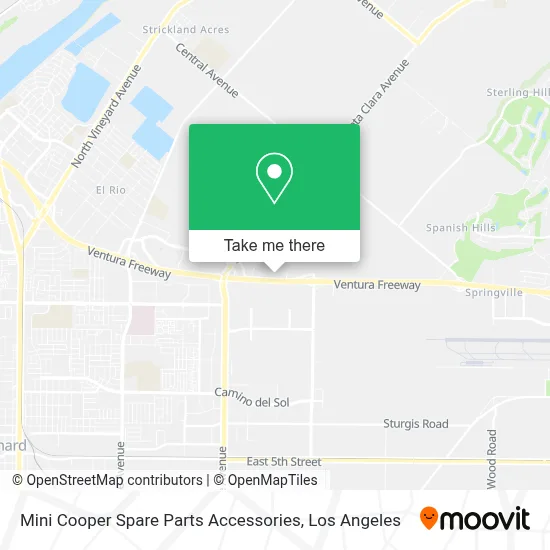 Mini Cooper Spare Parts Accessories map