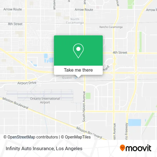 Infinity Auto Insurance map